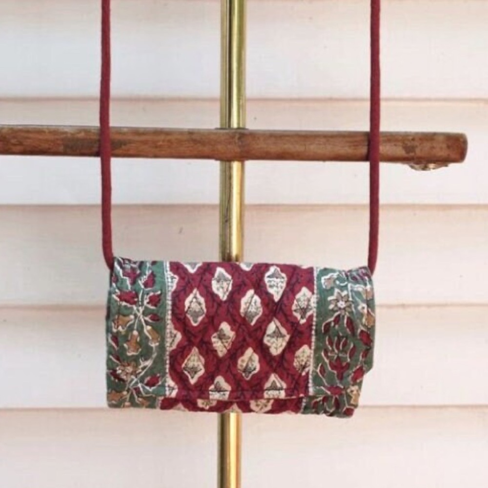 Y2K Quilted crossbody, burgundy wallet purse